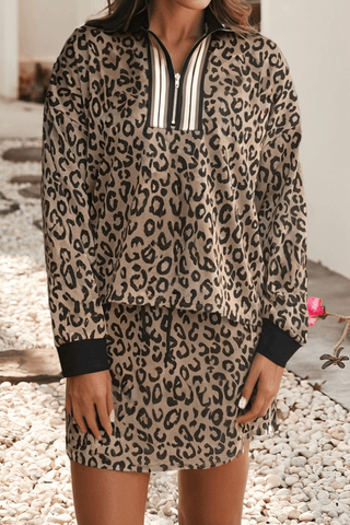 Sassy Varsity Leopard Skort Set - Sassy Inspiration