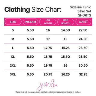 Sideline Tunic & Biker Short Set - Sassy Inspiration