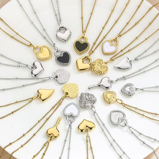 Simple Heart Necklace (Various Styles) - Sassy Inspiration