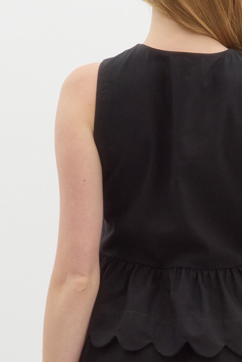 Sleeveless Peplum Top - Black - Sassy Inspiration