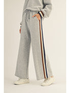 Solid Sweatpants w/ Contrast Trim - Sassy Inspiration
