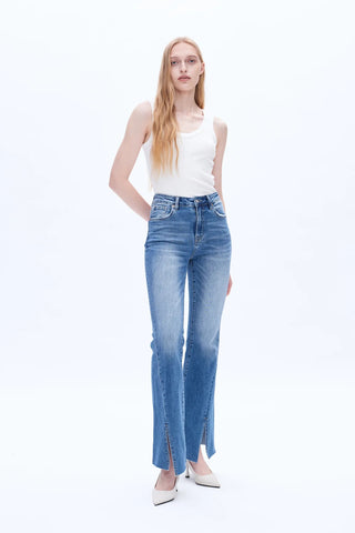 Southern High - Rise Flare Denim – Southern Wash - Sassy Inspiration