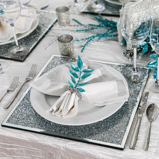 Square Crystal Filled Charger - Sassy Inspiration