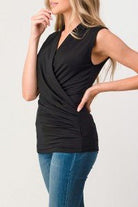 Surplice Sleeveless Top - Sassy Inspiration