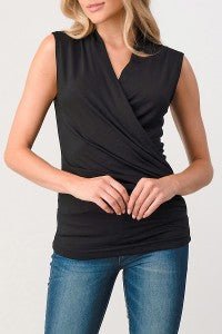Surplice Sleeveless Top - Sassy Inspiration