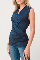 Surplice Sleeveless Top - Sassy Inspiration