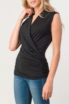 Surplice Sleeveless Top - Sassy Inspiration