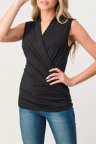 Surplice Sleeveless Top - Sassy Inspiration