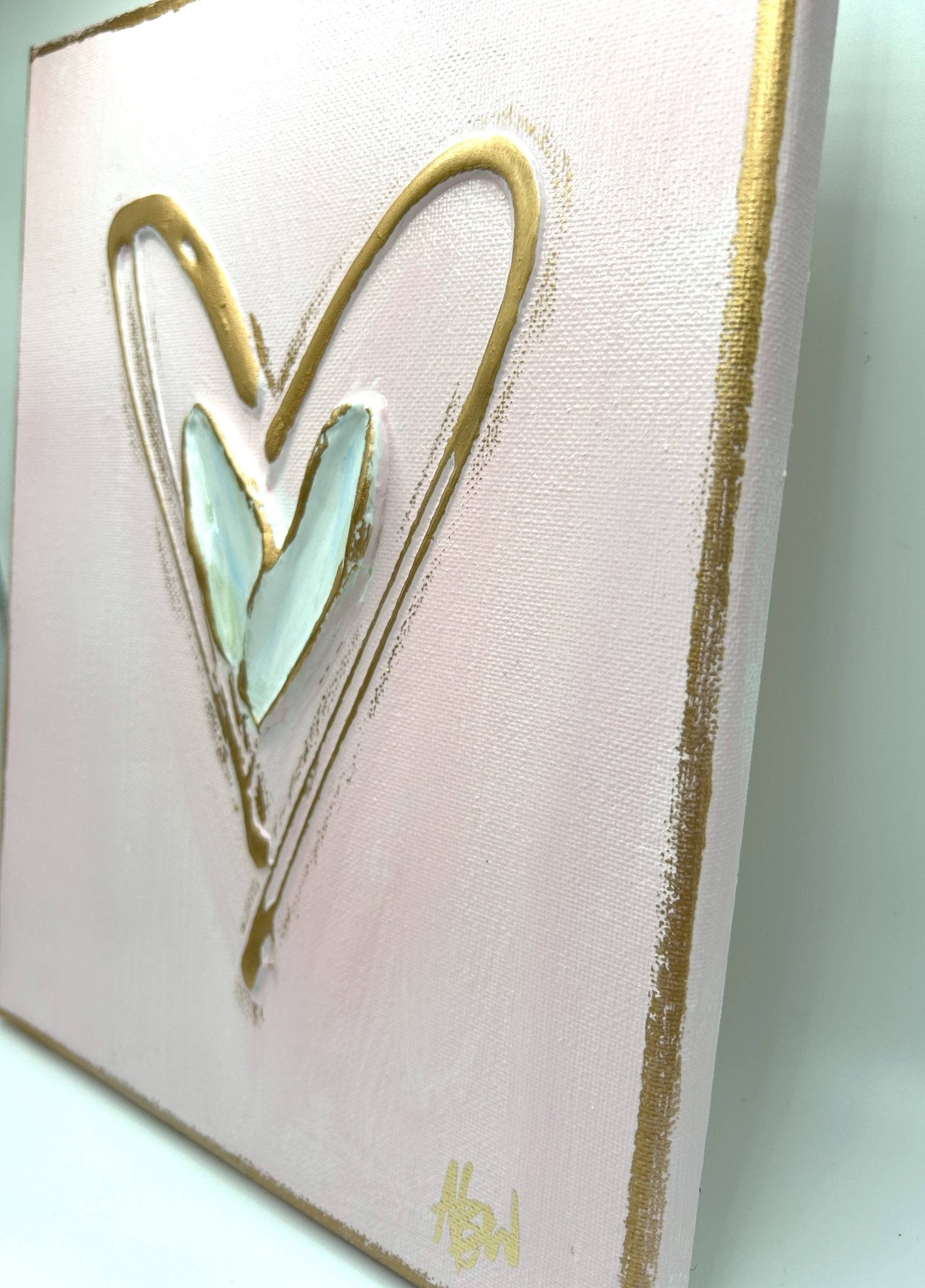 Textured hearts on canvas | valentine | pastel | xoxo | love - Sassy Inspiration