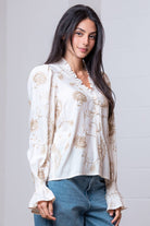 The Soft Romance Embroidered Smocked Top - Sassy Inspiration
