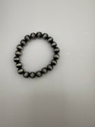 Turquoise & Silver Beaded Stretch Bracelets - Sassy Inspiration