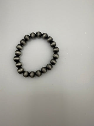 Turquoise & Silver Beaded Stretch Bracelets - Sassy Inspiration