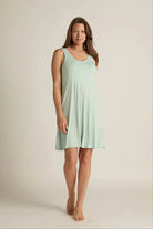 V neck nightshirt: Aqua - Sassy Inspiration