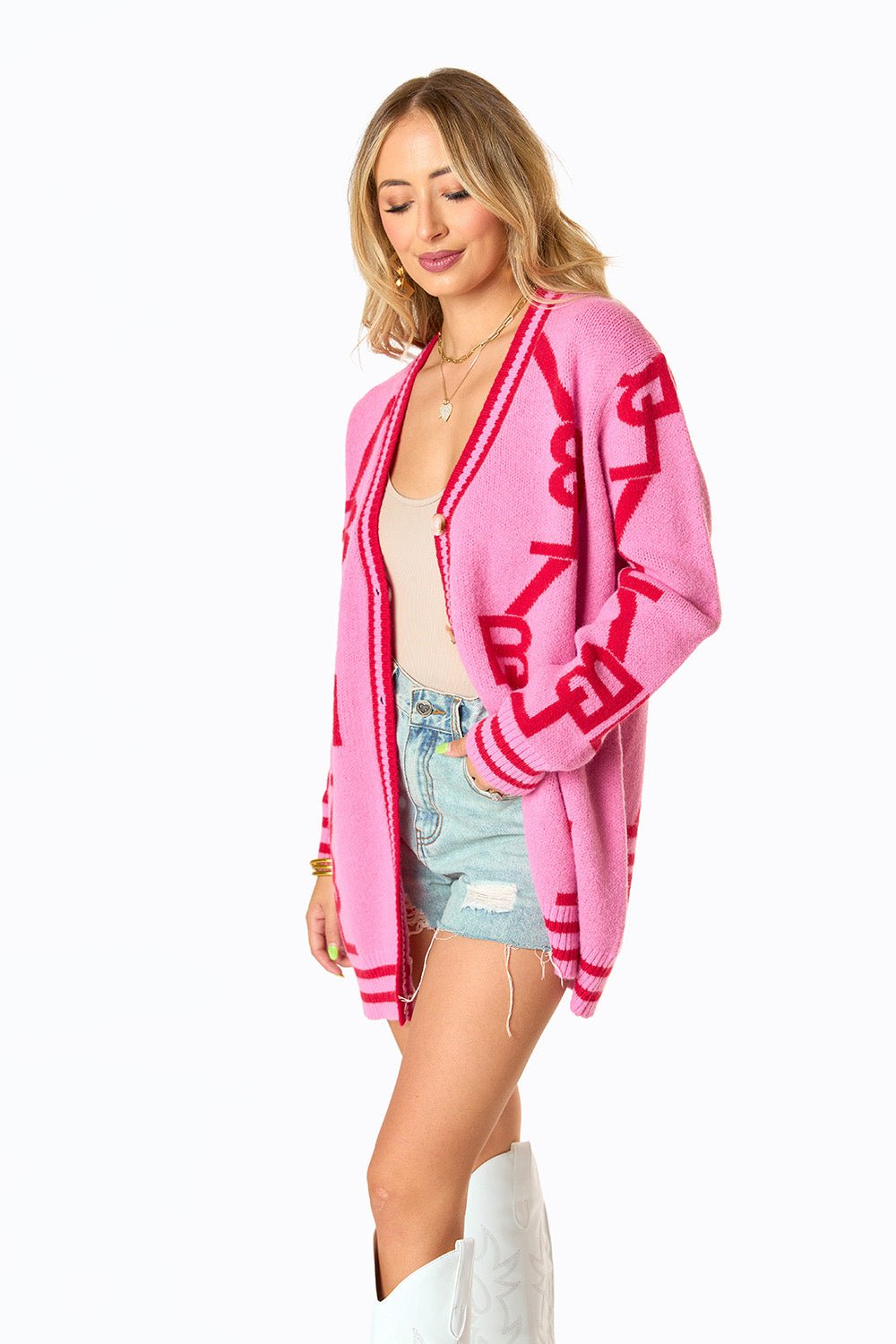Varsity Cardigan - Lovey Dovey - Sassy Inspiration