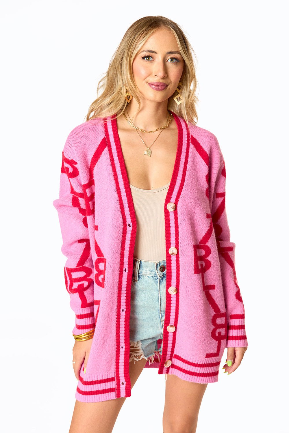 Varsity Cardigan - Lovey Dovey - Sassy Inspiration