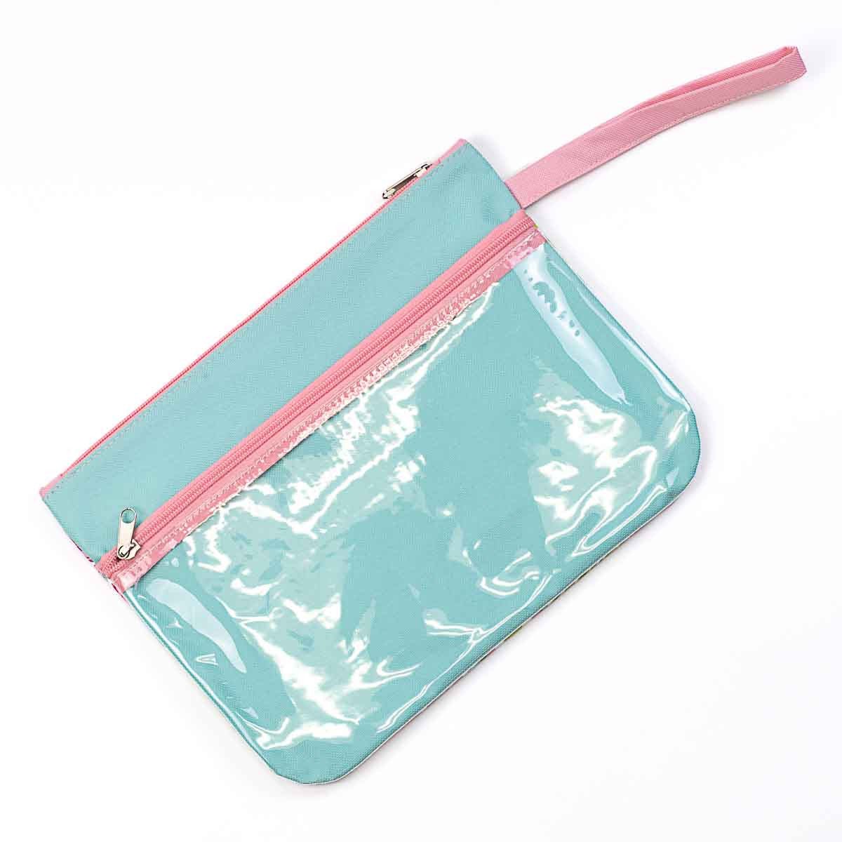 Veracruz Wet/Dry Bag in Aruba Blue/Light Pink - Sassy Inspiration