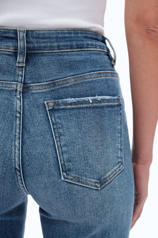 Vintage Cuffed High - Rise Straight Leg Jeans - Sassy Inspiration