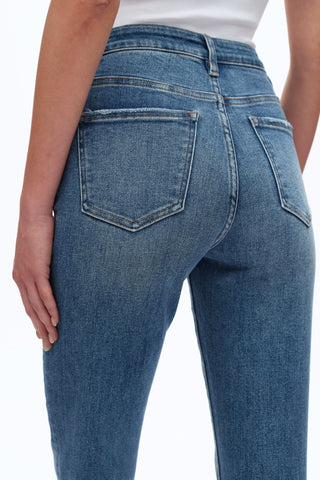 Vintage Cuffed High - Rise Straight Leg Jeans - Sassy Inspiration