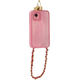 Vondels Call Me Sassy Pink Phone Glass Ornament - Sassy Inspiration