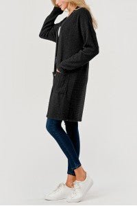 Wide Rib Cardigan with Pockets - Sassy Inspiration