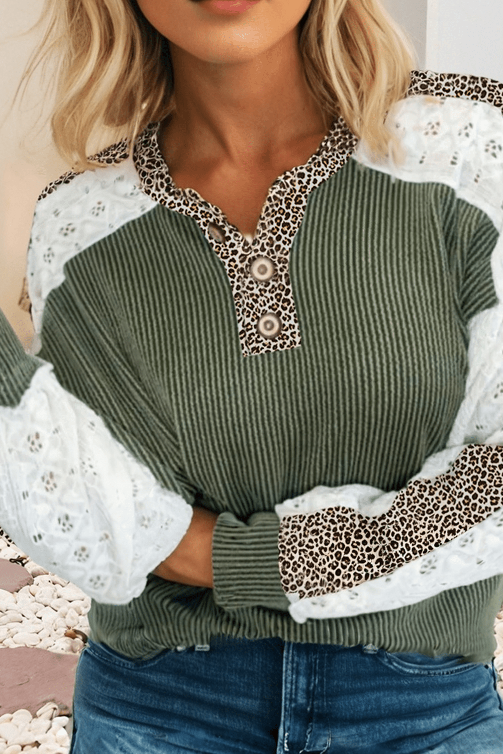 Wild Side Lace Long Sleeve - Sassy Inspiration