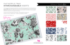 Acrylic Tray TOTALLY TOILE insert set of 10 - Sassy Inspiration