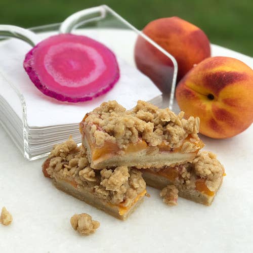 Cocktail Napkin Holder with small agate - Sassy Inspiration