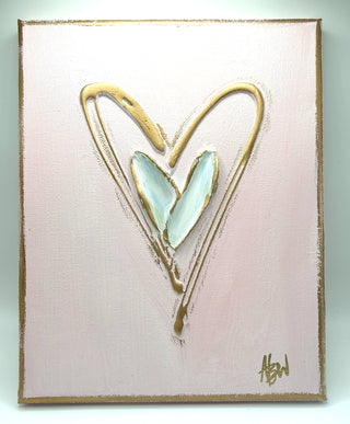 Textured hearts on canvas | valentine | pastel | xoxo | love - Sassy Inspiration